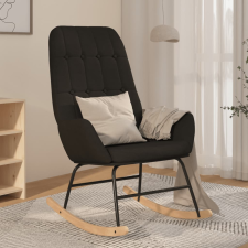 vidaXL fekete szövet hintaszék bútor