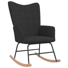 vidaXL fekete szövet hintaszék (328013) bútor