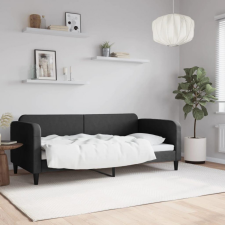 vidaXL fekete szövet kanapéágy 90 x 190 cm ágy és ágykellék