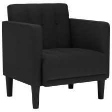 vidaXL fekete szövet kanapészék karfás szék 53 cm (4100545) bútor