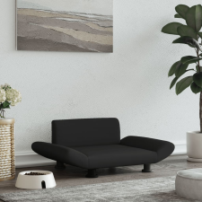 vidaXL fekete szövet kutyaágy 70 x 45 x 28 cm szállítóbox, fekhely kutyáknak