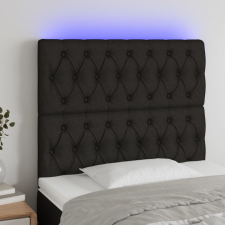 vidaXL fekete szövet LED-es fejtámla 100x7x118/128 cm ágy és ágykellék