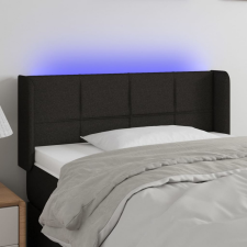 vidaXL fekete szövet LED-es fejtámla 83 x 16 x 78/88 cm ágy és ágykellék