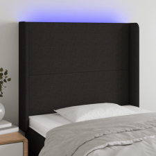vidaXL fekete szövet LED-es fejtámla 83x16x118/128 cm ágy és ágykellék
