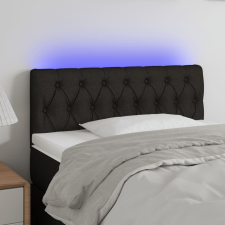 vidaXL fekete szövet LED-es fejtámla 90 x 7 x 78/88 cm ágy és ágykellék