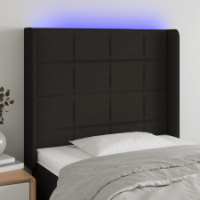 vidaXL fekete szövet LED-es fejtámla 93x16x118/128 cm ágy és ágykellék