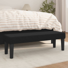 vidaXL fekete szövet pad 100 x 30 x 30 cm bútor