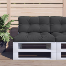vidaXL fekete szövet raklappárna 70 x 40 x 12 cm lakástextília