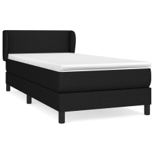 vidaXL fekete szövet rugós ágy matraccal 100 x 200 cm (3126063) ágy és ágykellék