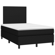 vidaXL fekete szövet rugós ágy matraccal 120 x 190 cm ágy és ágykellék