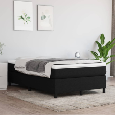 vidaXL fekete szövet rugós ágykeret 120x200 cm ágy és ágykellék