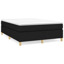 vidaXL fekete szövet rugós ágykeret 140 x 190 cm (3120955) ágy és ágykellék