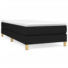 vidaXL fekete szövet rugós ágykeret 80 x 200 cm (3120568) ágy és ágykellék