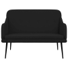 vidaXL Fekete szövetpad 110 x 76 x 80 cm