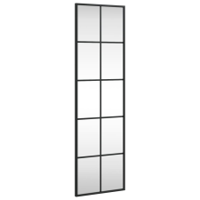 vidaXL fekete téglalap alakú vas fali tükör 30 x 100 cm (358643) bútor