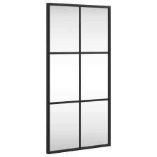 vidaXL fekete téglalap alakú vas fali tükör 30 x 60 cm (358641) bútor