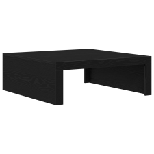 vidaXL fekete tölgy dohányzóasztal - 100x100x35 cm, mérnöki fából készült (862678) bútor