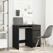 vidaXL fekete tölgy forgácslap íróasztal 86x49x76 cm íróasztal