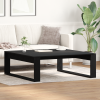 vidaXL Fekete Tölgy Kávézóasztal 100x100x35 cm Tervezett Fa