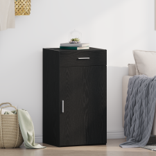 vidaXL Fekete tölgy oldalszekrény 30x42,5x93 cm Szerelt fa bútor