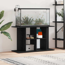 vidaXL fekete tölgy szerelt fa akváriumi állvány 100x40x60 cm halfelszerelések