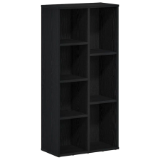 vidaXL fekete tölgy szerelt fa könyvespolc 50x25x104 cm (862470) bútor