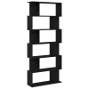vidaXL fekete tölgy szerelt fa könyvespolc 80x24x190,5 cm (862399)