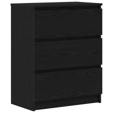 vidaXL fekete tölgy szerelt fa tálalószekrény 60 x 35 x 76 cm (862493) bútor