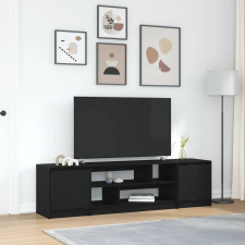 vidaXL fekete tölgy színű szerelt fa TV-szekrény 188,5x41x50 cm (3328418) bútor