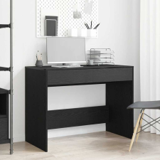 vidaXL Fekete tölgyszínű szerelt fa íróasztal 101x50x76,5 cm íróasztal