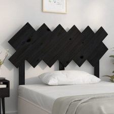 vidaXL fekete tömör fenyőfa ágyfejtámla 122,5x3x80,5 cm ágy és ágykellék