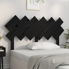 vidaXL fekete tömör fenyőfa ágyfejtámla 132x3x81 cm ágy és ágykellék