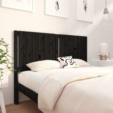 vidaXL fekete tömör fenyőfa ágyfejtámla 145,5 x 4 x 100 cm ágy és ágykellék
