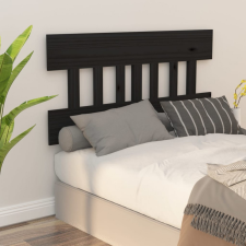 vidaXL Fekete tömör fenyőfa ágyfejtámla 163,5x3x81 cm ágy és ágykellék