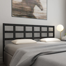 vidaXL fekete tömör fenyőfa ágyfejtámla 185,5 x 4 x 100 cm ágy és ágykellék