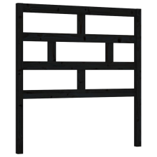 vidaXL fekete tömör fenyőfa ágyfejtámla 81 x 4 x 100 cm (814173) ágy és ágykellék