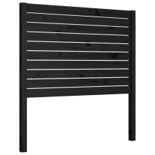 vidaXL fekete tömör fenyőfa ágyfejtámla 81 x 4 x 100 cm (818999) ágy és ágykellék