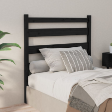 vidaXL fekete tömör fenyőfa ágyfejtámla 96 x 4 x 100 cm ágy és ágykellék