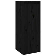 vidaXL fekete tömör fenyőfa faliszekrény 30 x 30 x 80 cm (813503) bútor