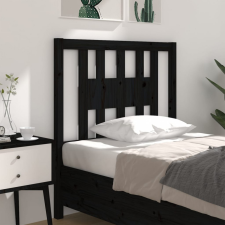 vidaXL fekete tömör fenyőfa fejtámla 106 x 4 x 100 cm ágy és ágykellék