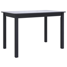 vidaXL fekete tömör gumifa étkezőasztal 114 x 71 x 75 cm (247364) bútor