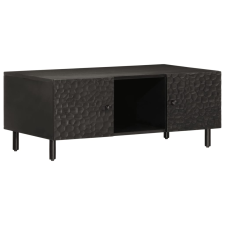 vidaXL fekete tömör mangófa dohányzóasztal 100 x 54 x 40 cm (356831) bútor