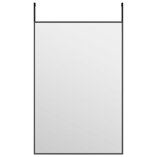 vidaXL fekete üveg és alumínium ajtótükör 40x60 cm (327406) bútor