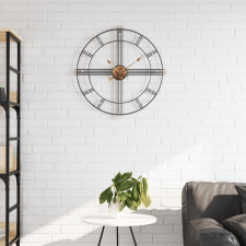 vidaXL fekete vas falióra Ø60 cm falióra