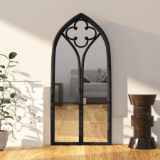 vidaXL fekete vas tükör beltéri használatra 100 x 45 cm bútor