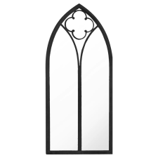 vidaXL fekete vas tükör beltéri használatra 100 x 45 cm (3093520) bútor