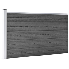 vidaXL fekete WPC kerítéspanel 175 x 105 cm (148976) építőanyag