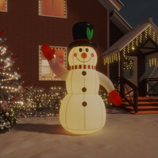 vidaXL felfújható hóember LED-ekkel 240 cm karácsonyi dekoráció