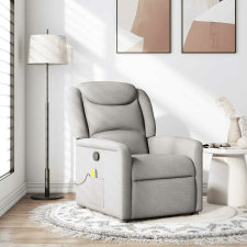 vidaXL felhőszürke szövet dönthető masszázsfotel masszázsfotel