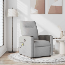 vidaXL felhőszürke szövet dönthető masszázsfotel masszázsfotel